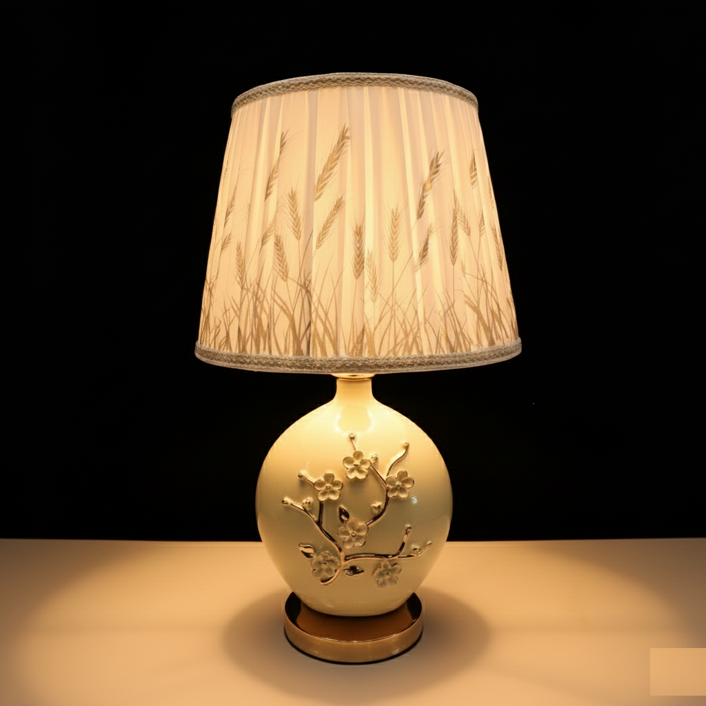 Floral Ceramic Table Lamp