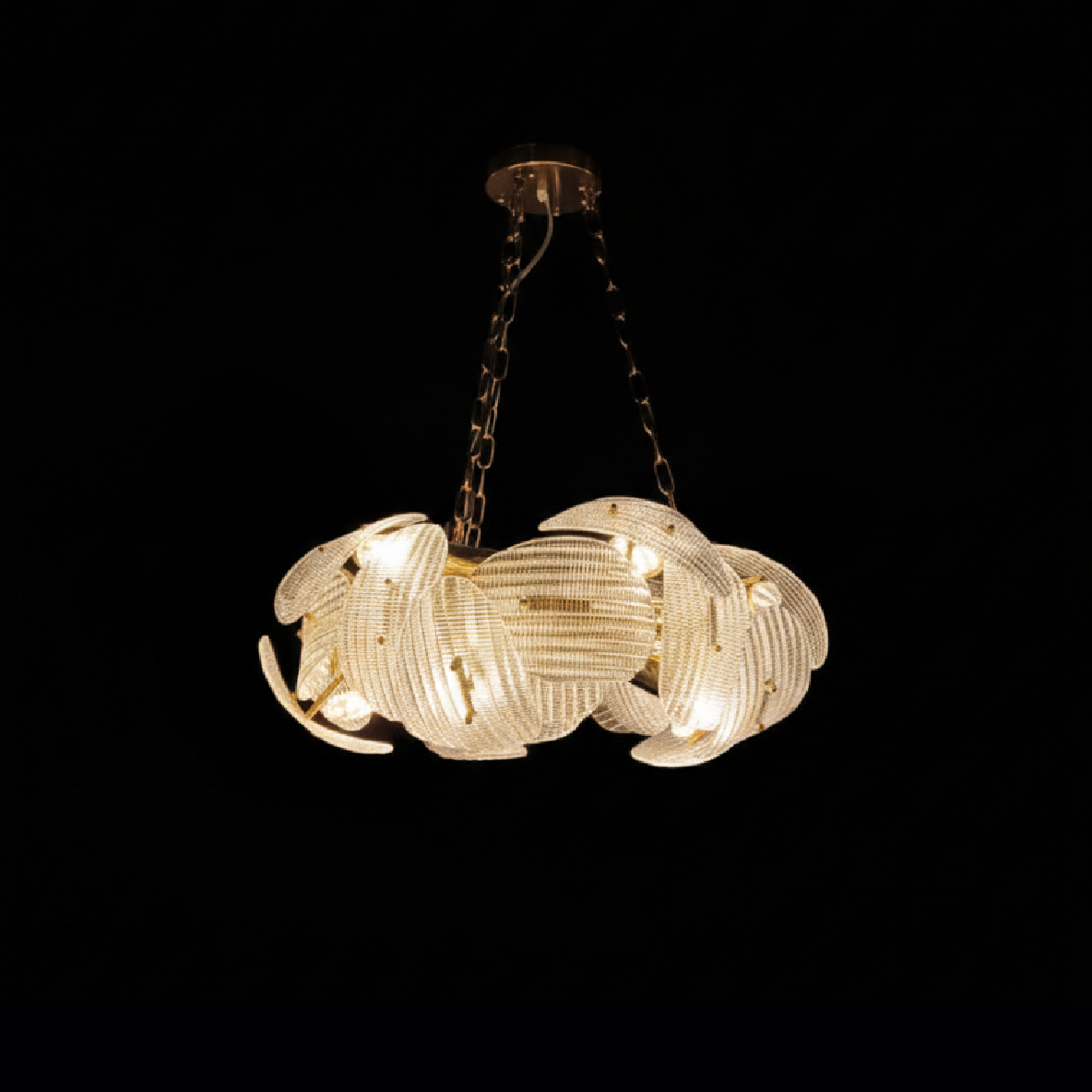Crystal Hoop Ring Chandelier