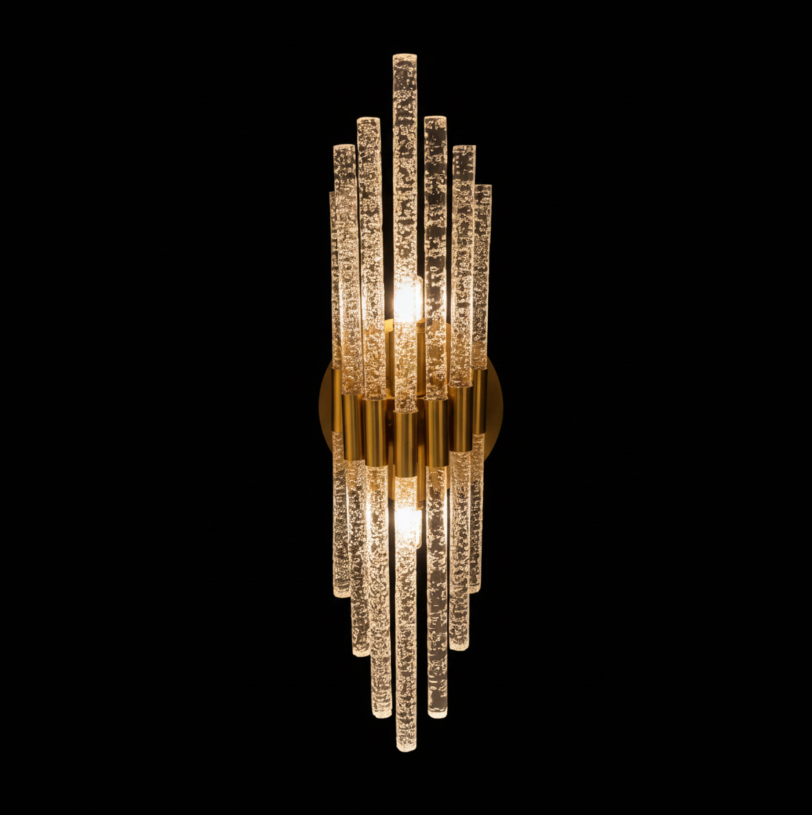 Crystal Bubble Glass Wall Light