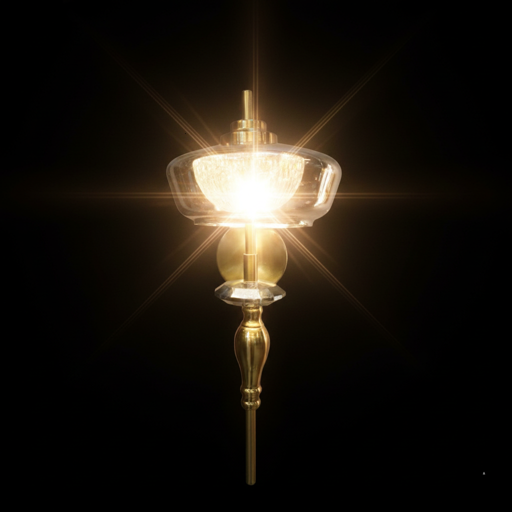 Elysian Brass & Smoke Wall Light