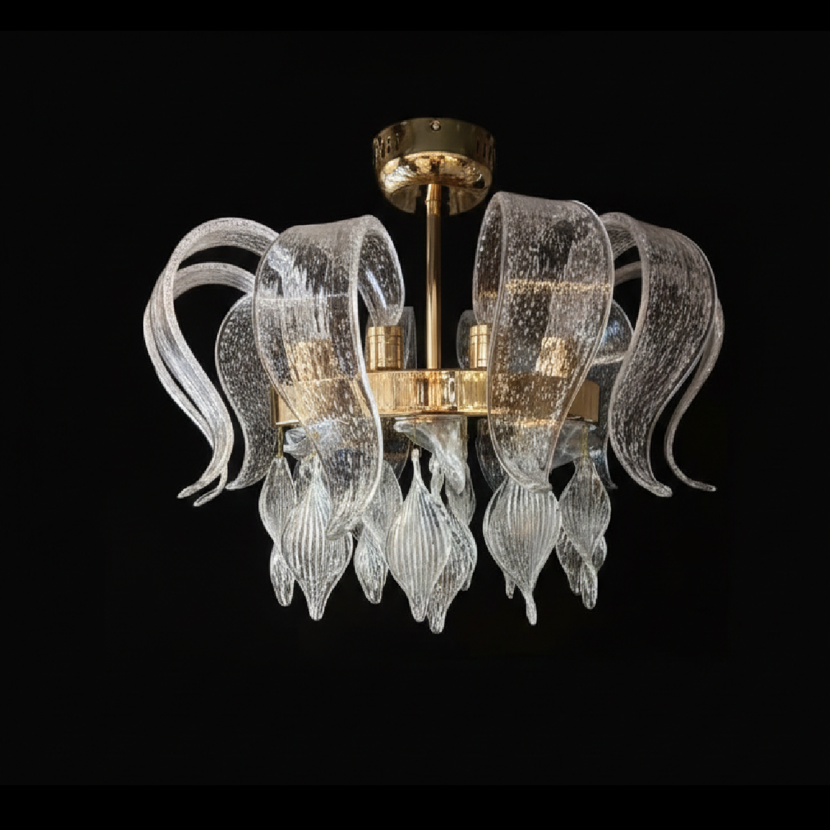 Elysian Wave Crystal Chandelier