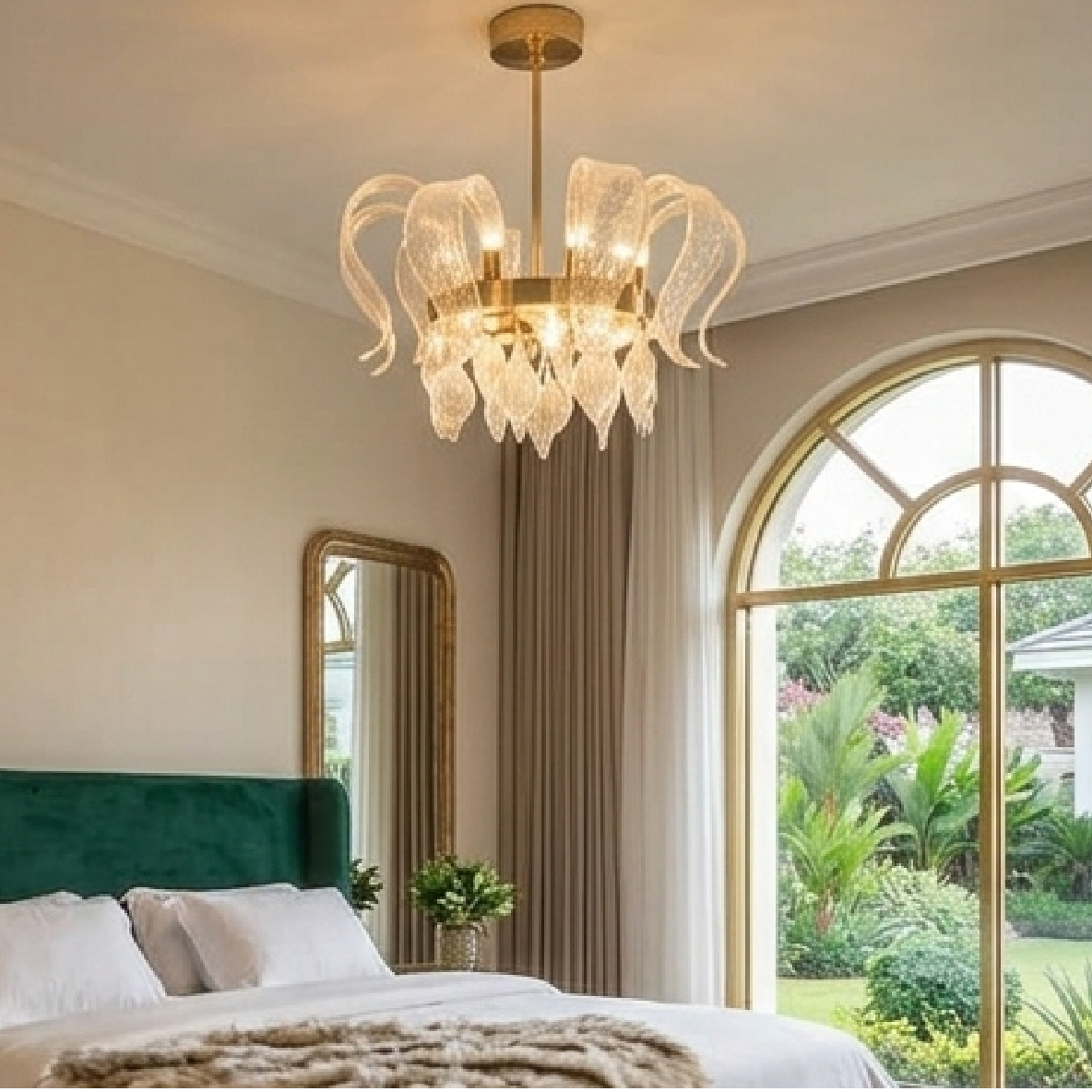 Elysian Wave Crystal Chandelier
