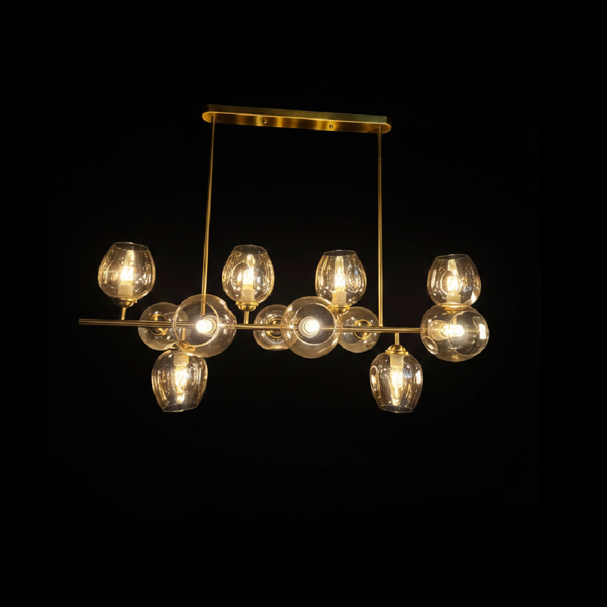 Glass Globe Chandelier
