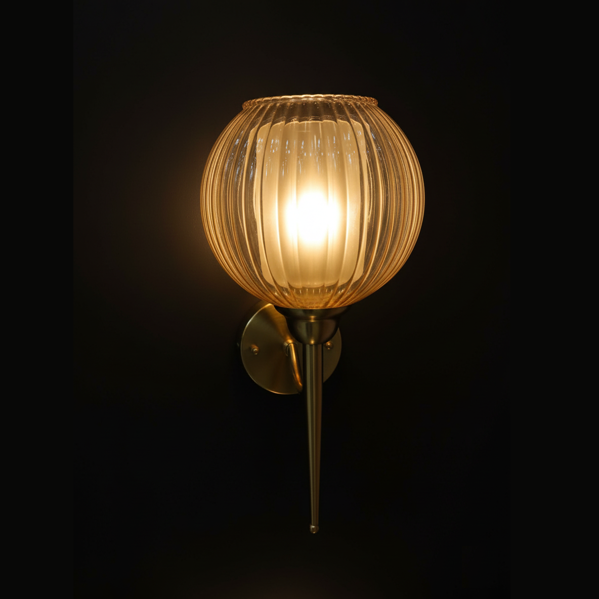 Glass Globe Wall Sconce