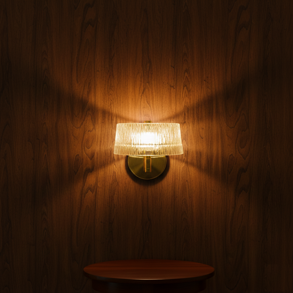 Glass Shade Wall Light