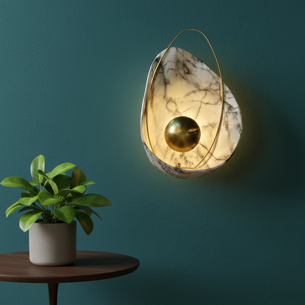 Marble Halo Wall Light