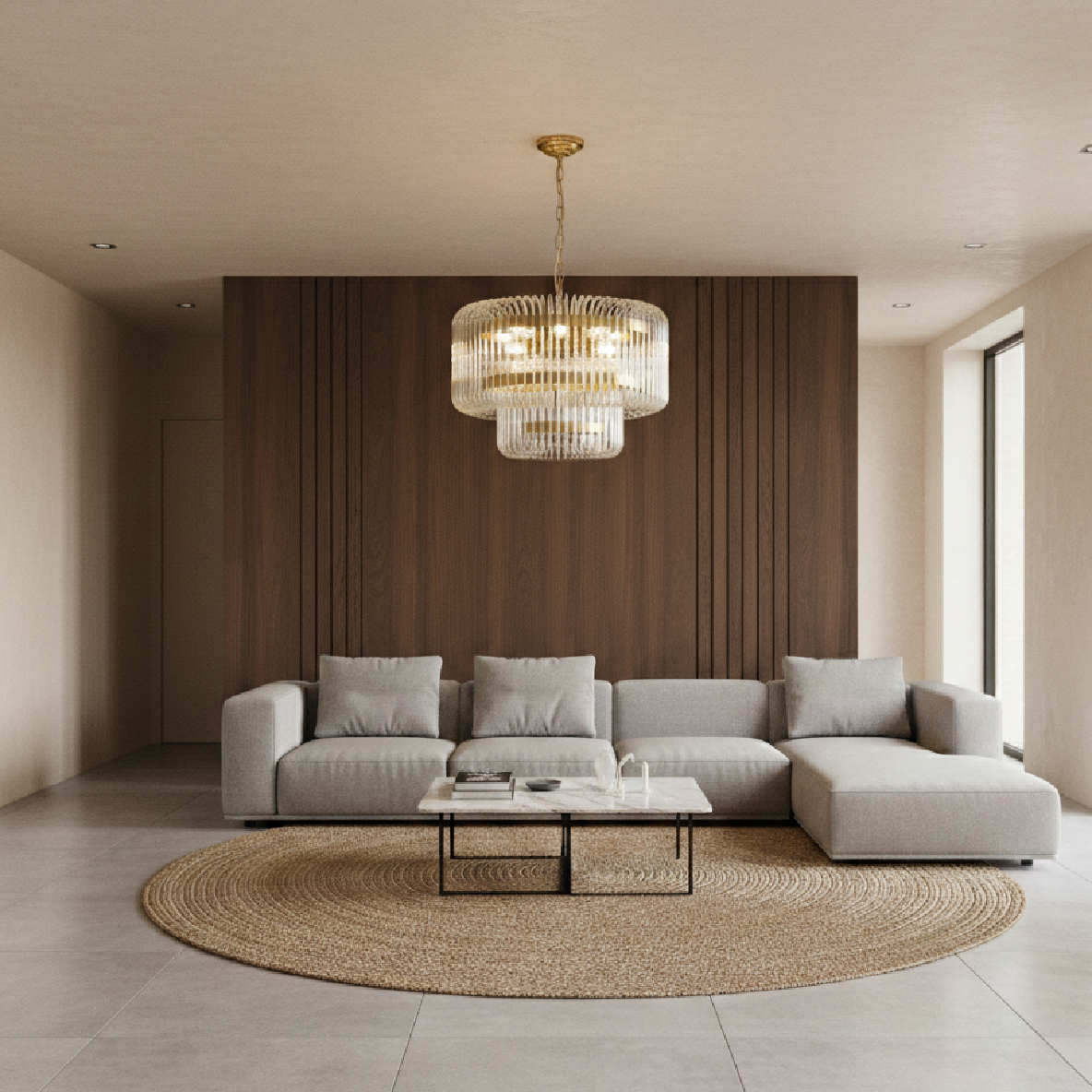 Monarque Circular Crystal Chandelier