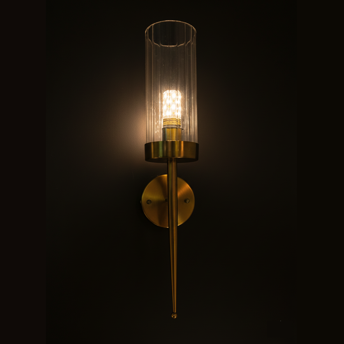 Single Glass Shade Wall Light