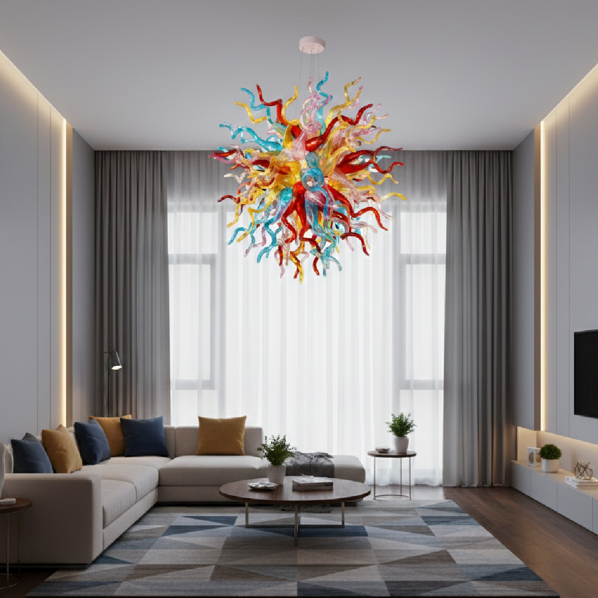 Solaris Glass Chandelier