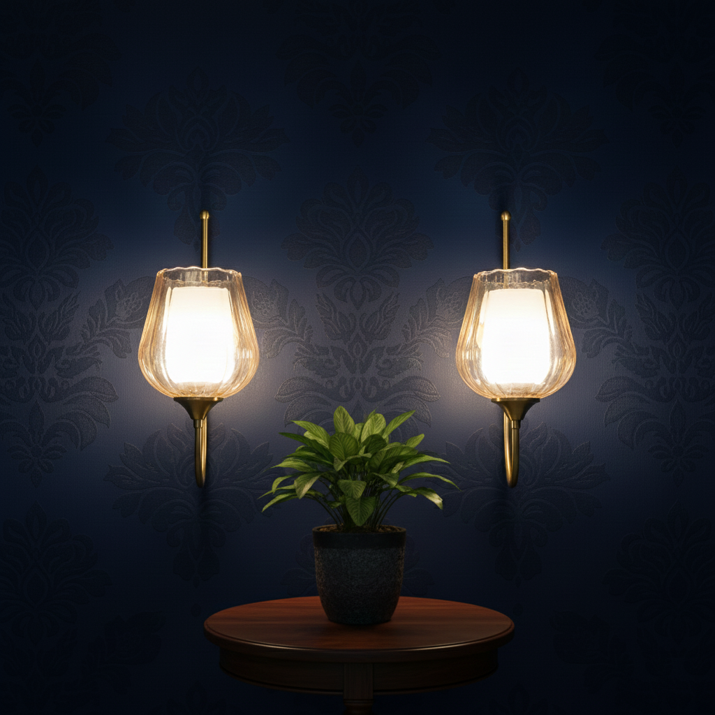 Tulip Glass Wall Light