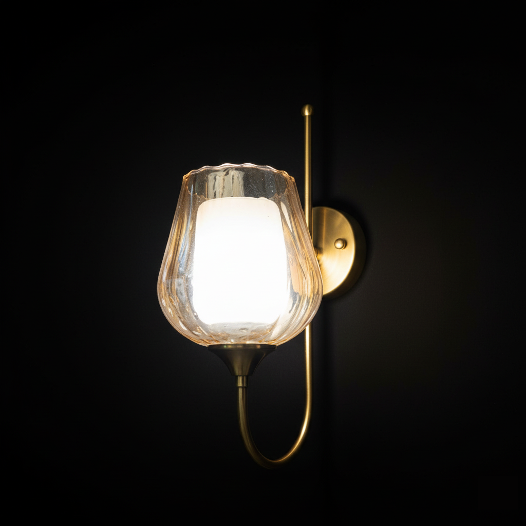Tulip Glass Wall Light