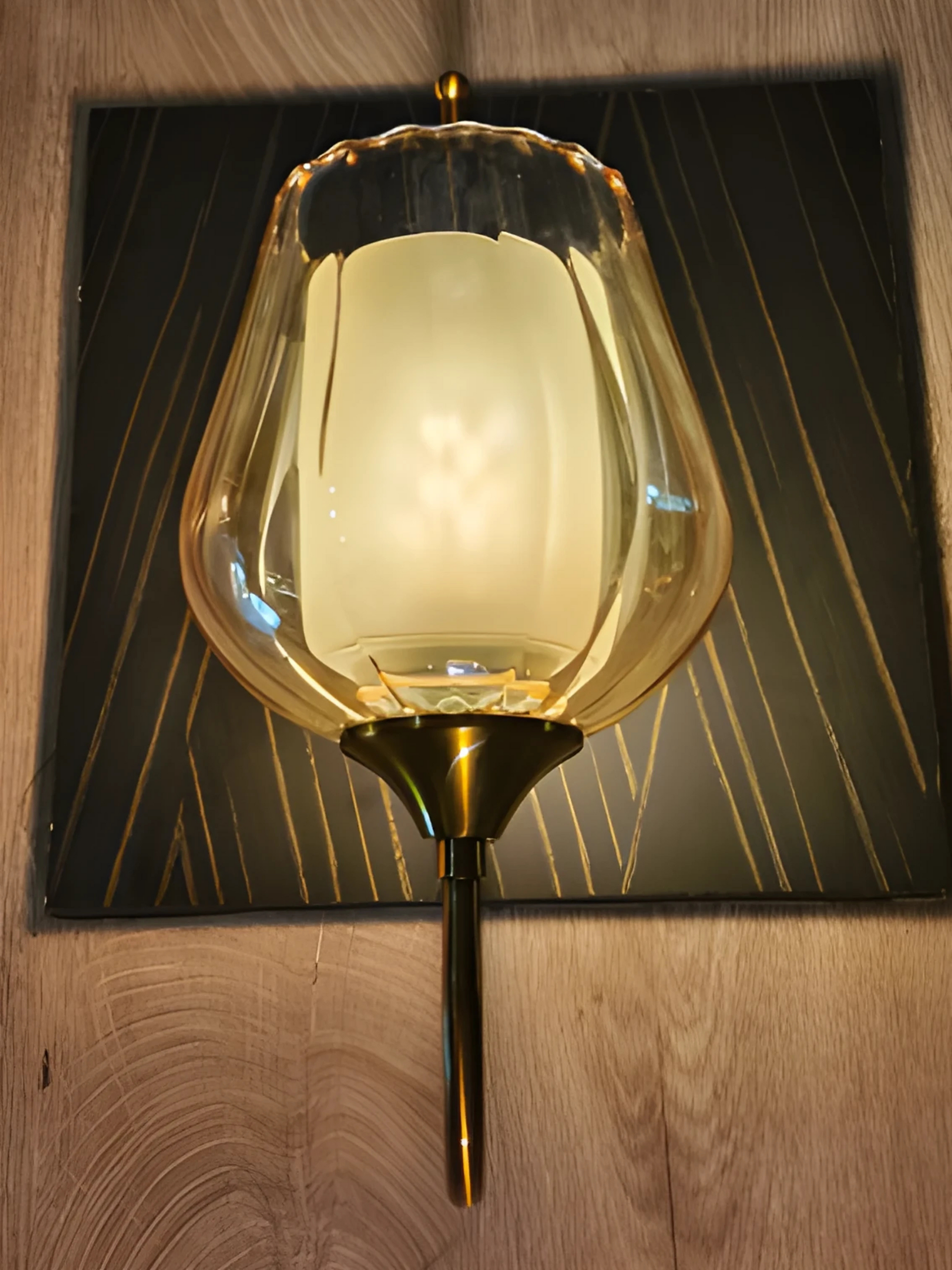 GLASS GLOBE WALL SCONCE