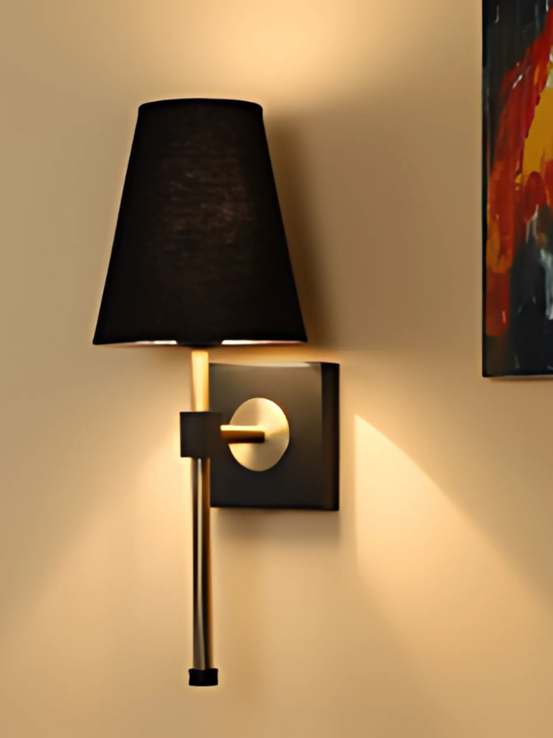 GOLD FLORAL FLOOR LAMP