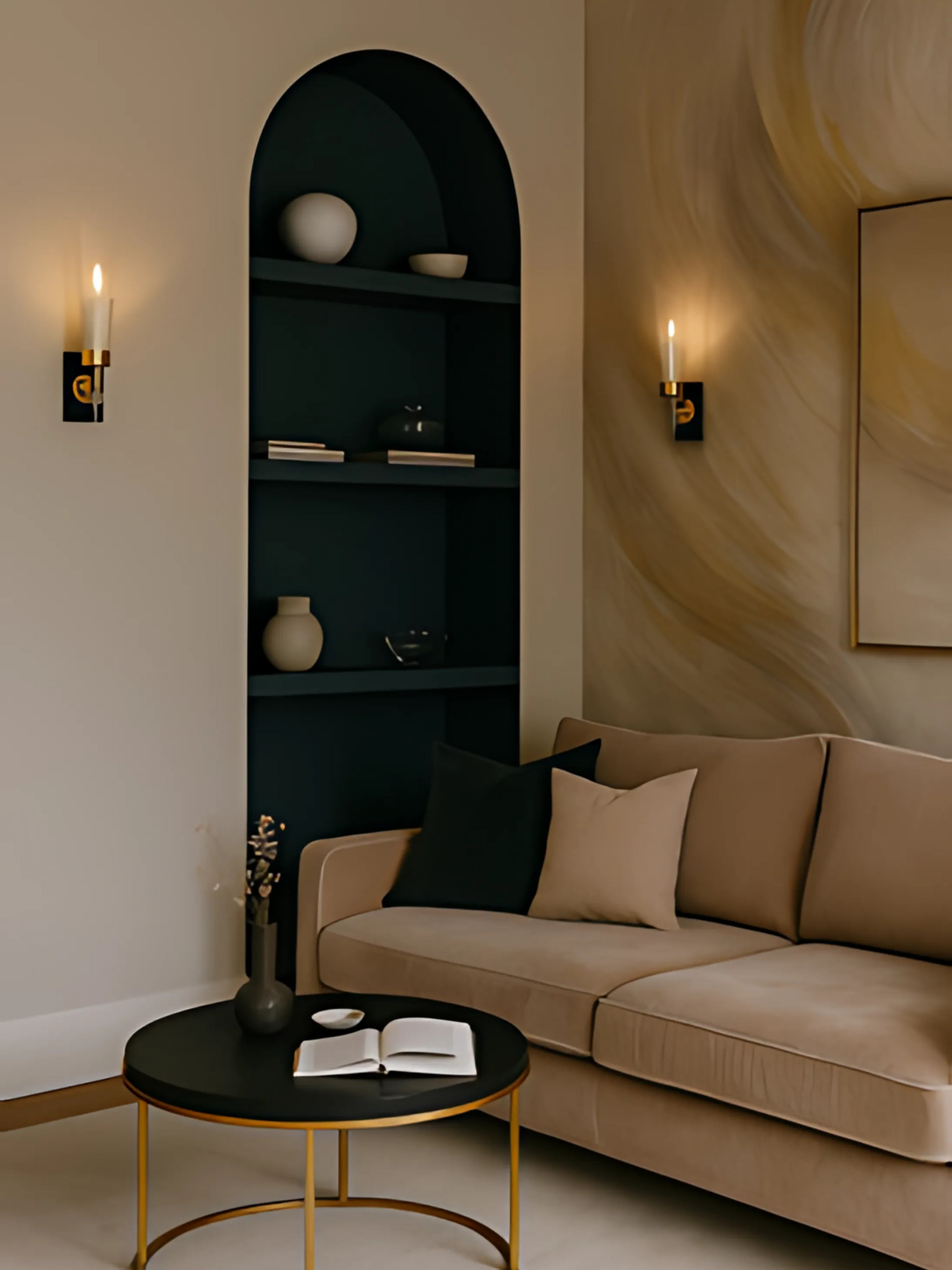 GLASS SHADE WALL SCONCE