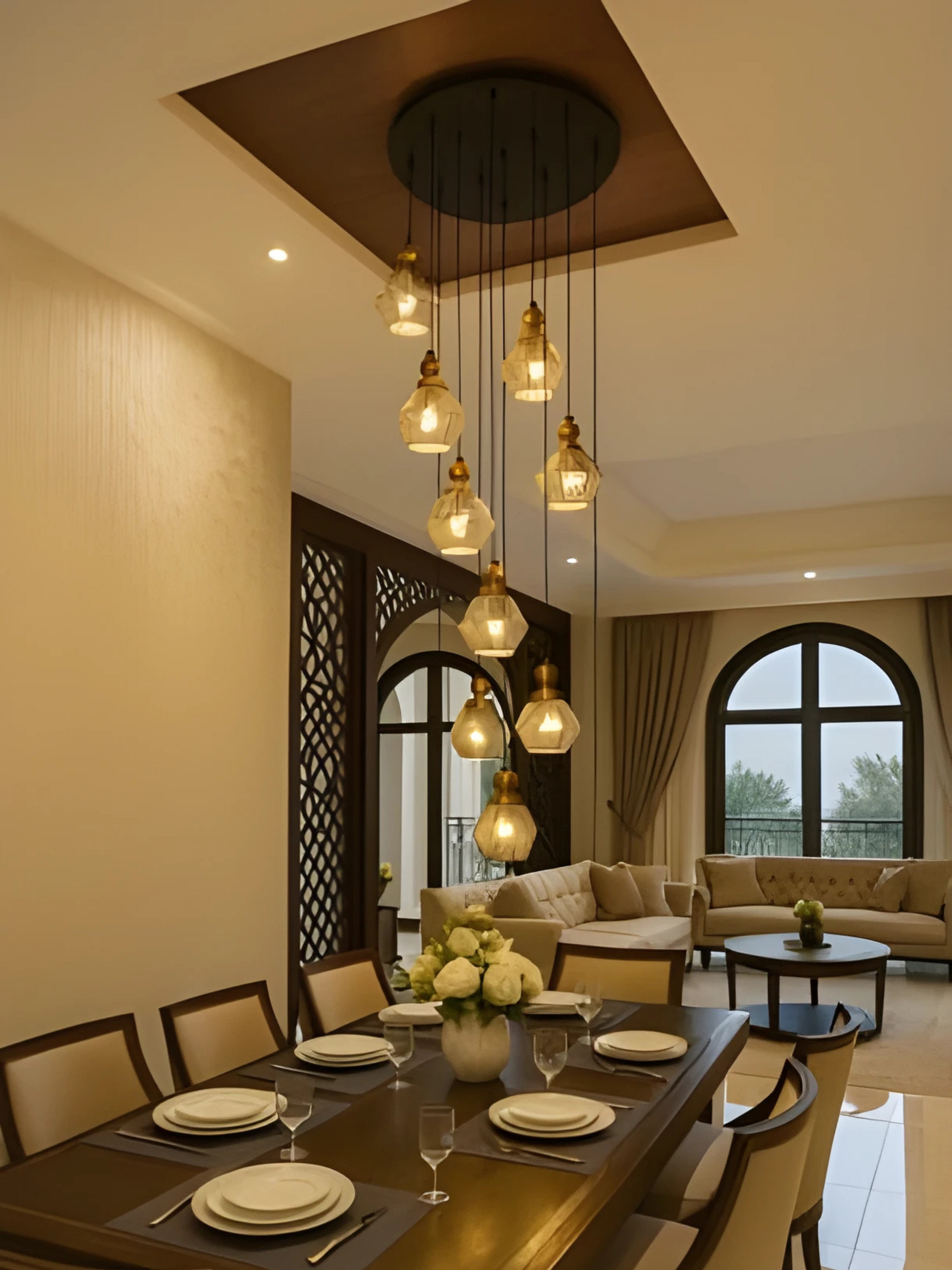 MOROCCAN STYLE CLUSTER CHANDELIER