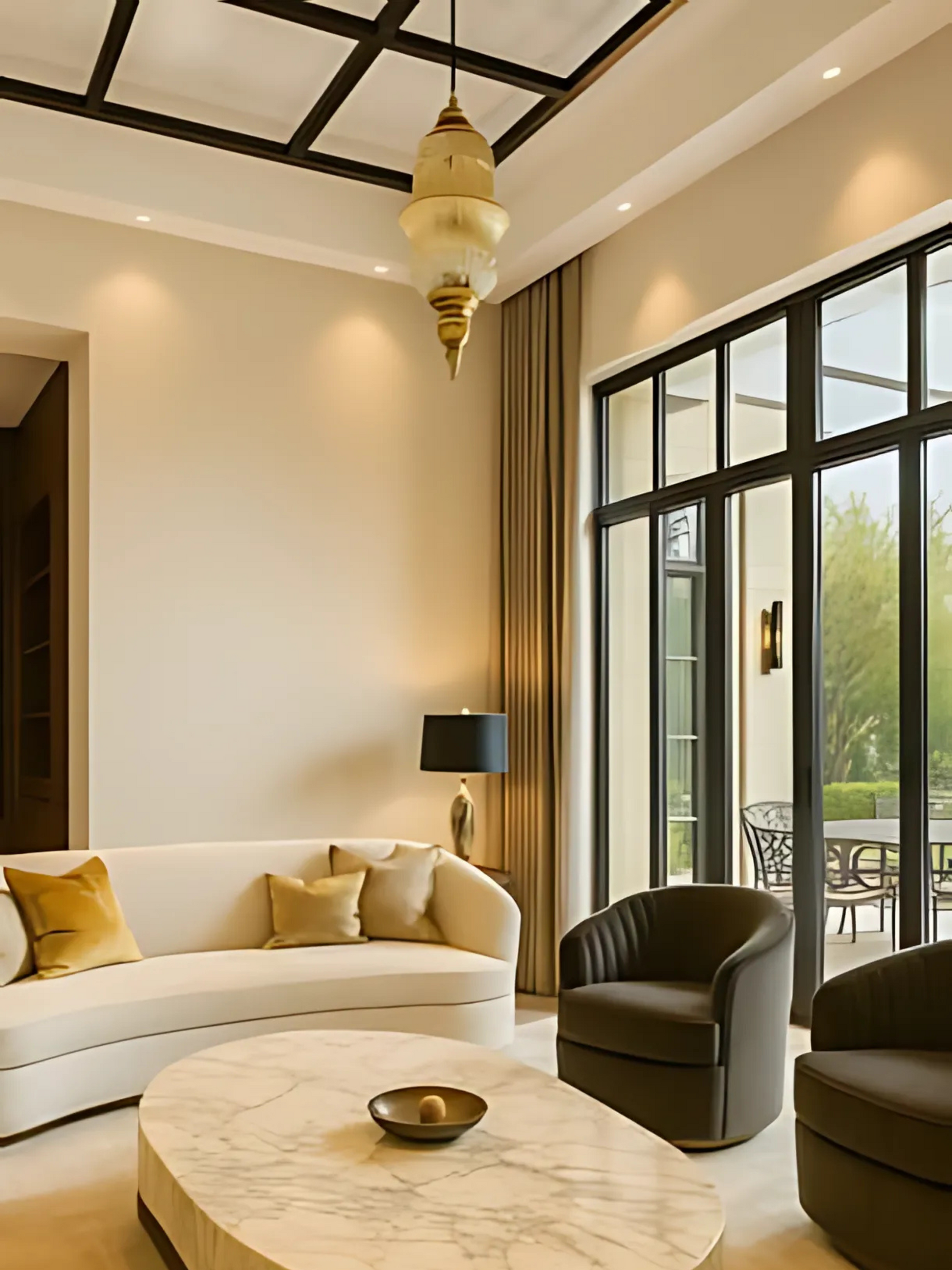 MOROCCAN-STYLE GLASS PENDANT