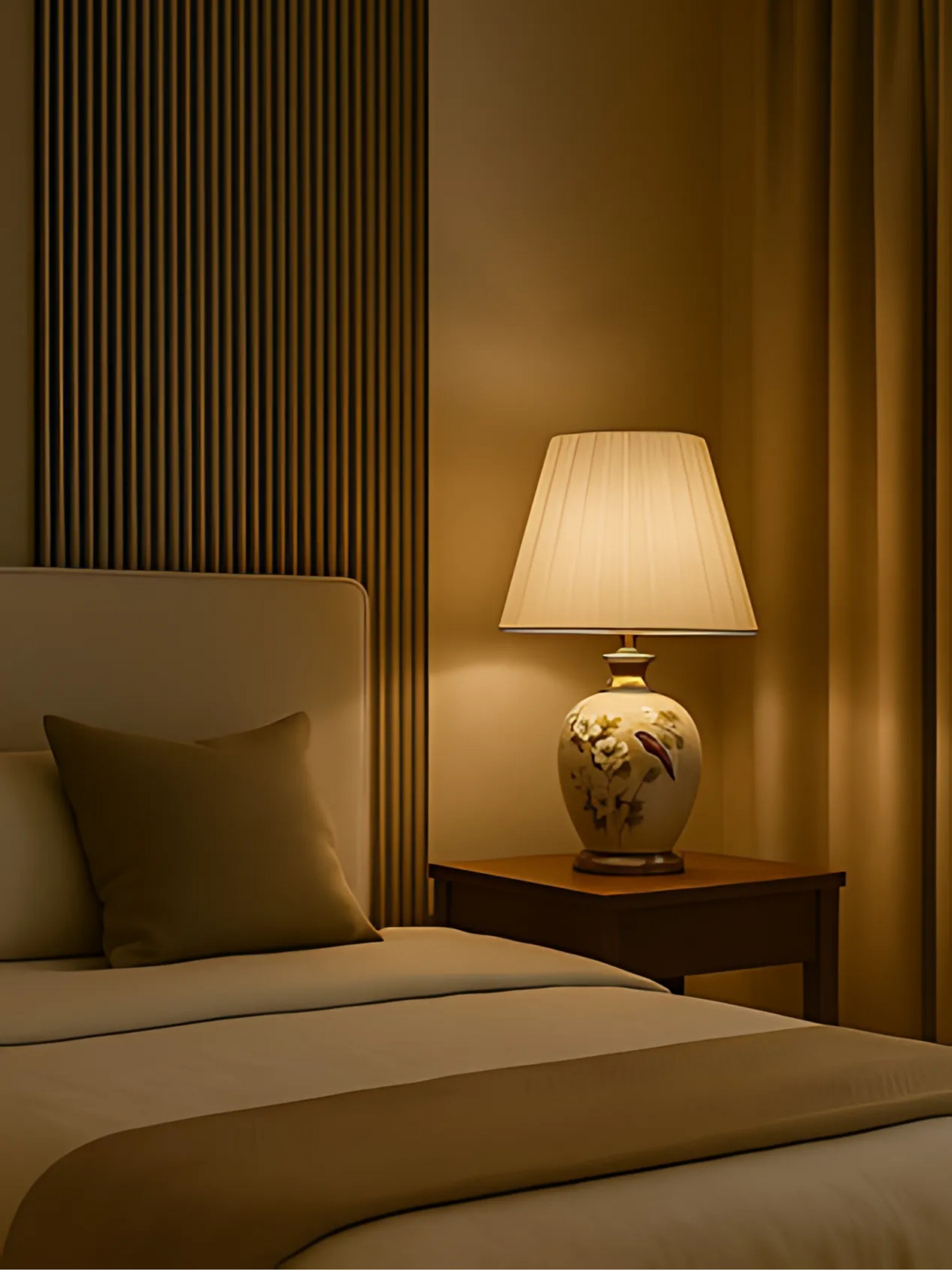 ORNAMENTAL CERAMIC TABLE LAMP