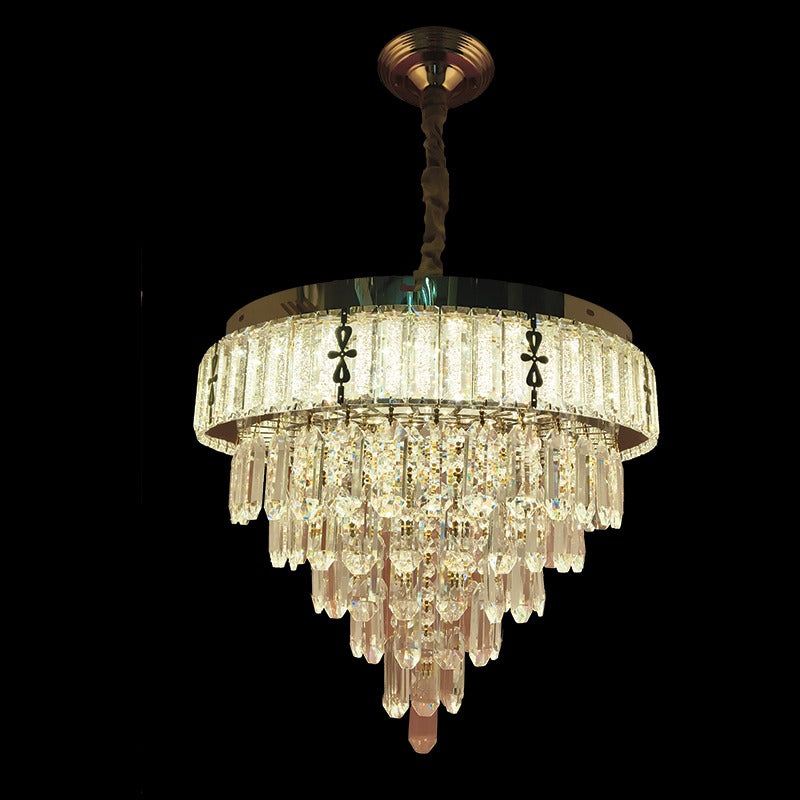 Tiered Crystal Chandelier