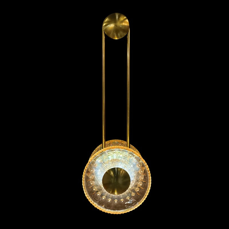 Brass and Glass Wall Light