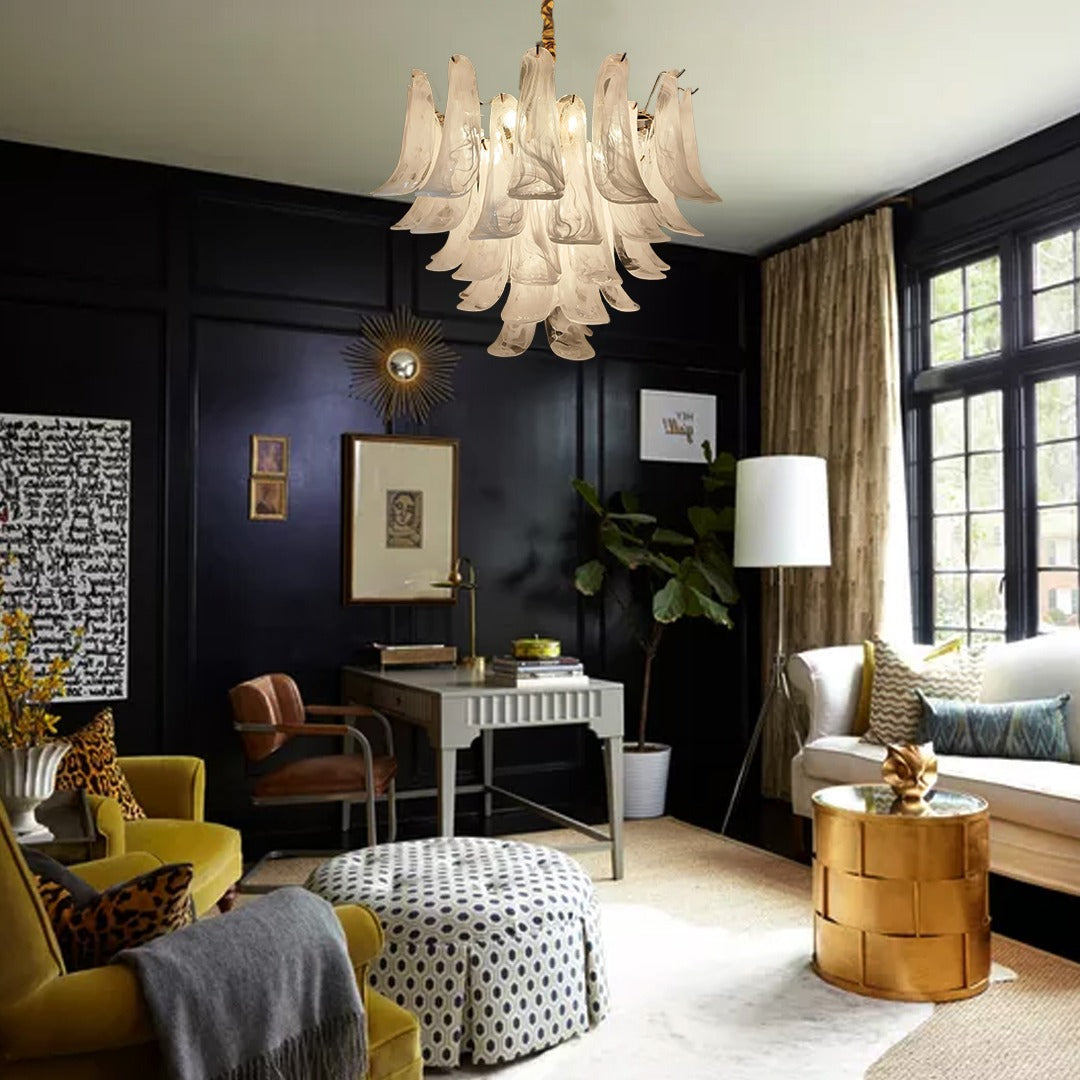 Murano Glass Petal Chandelier